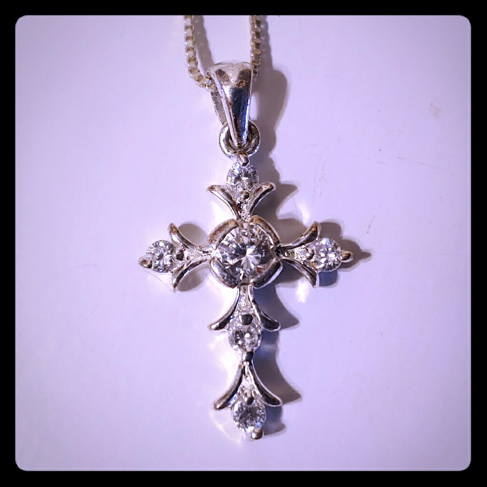 Sterling Silver Cross Necklace